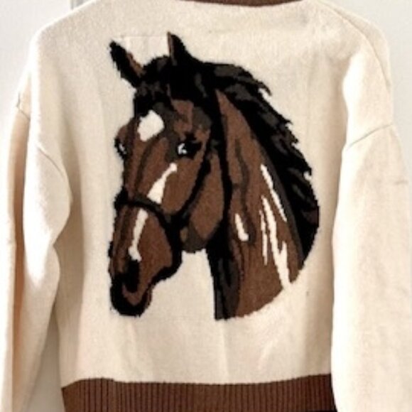 Kailey Cardigan Preppy Equestrian - Picture 4 of 12